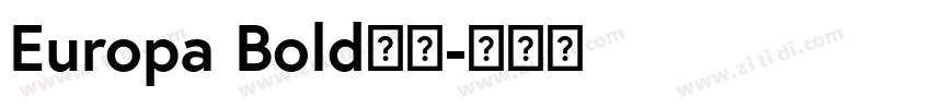 Europa Bold字体字体转换